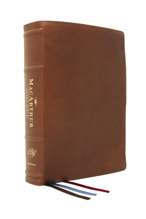 The ESV MacArthur Study Bible 2nd Edition (Premium Goatskin Leather - Brown)
