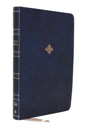 NKJV Thinline Bible Large Print Leathersoft Blue