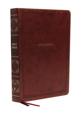 NKJV Super Giant Print Reference Bible Leathersoft Brown Bible