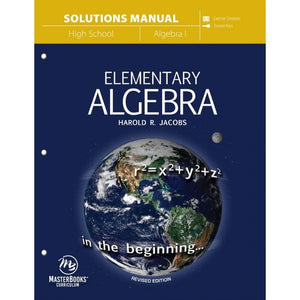 Elementary Algebra Solutions Manual Harold Jacobs