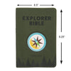 CSB Explorer Bible for Kids, Olive Compass (LeatherTouch, Indexed)