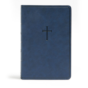 CSB Everyday Study Bible Navy Cross Leathertouch
