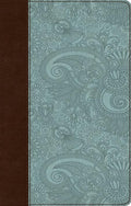 9781433538803-ESV UltraThin Bible: Choc Blue: Garden Design-Bible