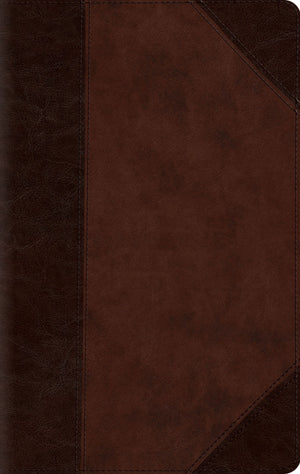 ESV Large Print Compact Bible (TruTone, Brown/Walnut, Portfolio Design) by ESV (9781433541551) Reformers Bookshop
