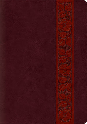 ESV Study Bible, Large Print (TruTone, Mahogany, Trellis Design) by ESV (9781433545177) Reformers Bookshop