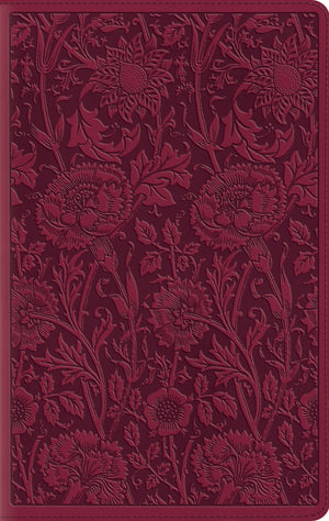 ESV Large Print Compact Bible (TruTone, Berry, Floral Design) by ESV (9781433545771) Reformers Bookshop