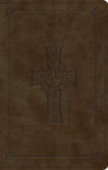 ESV Large Print Value Thinline Bible (TruTone, Olive, Celtic Cross Design) by ESV (9781433550270) Reformers Bookshop