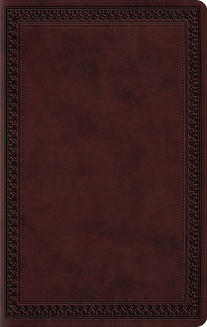 ESV Large Print Value Thinline Bible (TruTone, Mahogany, Border Design) by ESV (9781433550294) Reformers Bookshop