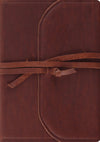 ESV Journaling Bible, Interleaved Edition (Natural Leather, Brown, Flap with Strap) by ESV (9781433552762) Reformers Bookshop