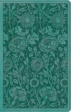 ESV Premium Gift Bible (TruTone, Teal, Floral Design) by ESV (9781433554698) Reformers Bookshop