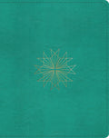 ESV Single Column Journaling Bible: Teal Resplendent Cross Design by Bible (9781433555831) Reformers Bookshop