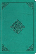 ESV Value Large Print Compact Bible (TruTone, Teal, Ornament Design) by ESV (9781433558917) Reformers Bookshop