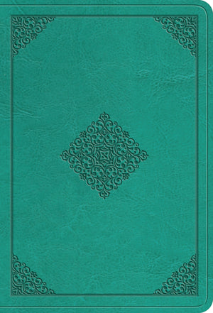 ESV Value Large Print Compact Bible (TruTone, Teal, Ornament Design) by ESV (9781433558917) Reformers Bookshop