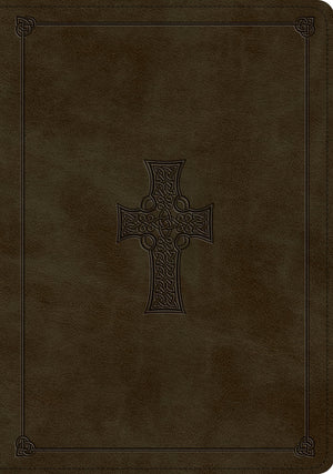 ESV Study Bible (TruTone, Olive, Celtic Cross Design) by ESV (9781433559068) Reformers Bookshop