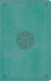 ESV Large Print Value Thinline Bible (TruTone, Turquoise, Emblem Design) by ESV (9781433562167) Reformers Bookshop
