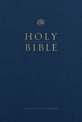 ESV Pew and Worship Bible, Large Print (Hardcover, Blue) by ESV (9781433563508) Reformers Bookshop
