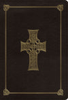 ESV Large Print Compact Bible (TruTone, Charcoal, Celtic Cross Design) by ESV (9781433563683) Reformers Bookshop