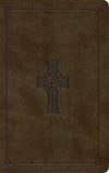 ESV Large Print Personal Size Bible (TruTone, Olive, Celtic Cross Design) by ESV (9781433564543) Reformers Bookshop