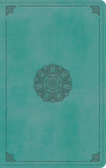 ESV Single Column Thinline Bible (TruTone, Turquoise, Emblem Design) by ESV (9781433564635) Reformers Bookshop