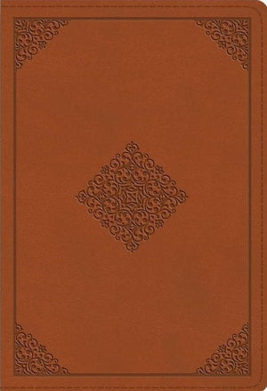 ESV Large Print Compact Bible (TruTone®, Terracotta, Ornament Design)