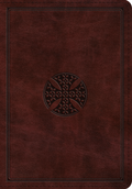 ESV Large Print Bible (TruTone, Mahogany, Mosaic Cross Design)