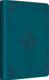 ESV Compact Bible (TruTone, Deep Teal, Fleur-de-lis Design)