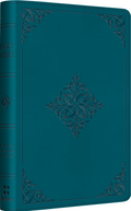 ESV Compact Bible (TruTone, Deep Teal, Fleur-de-lis Design)