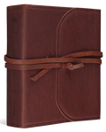 ESV Journaling Bible (Natural Leather, Brown, Flap with Strap) by ESV