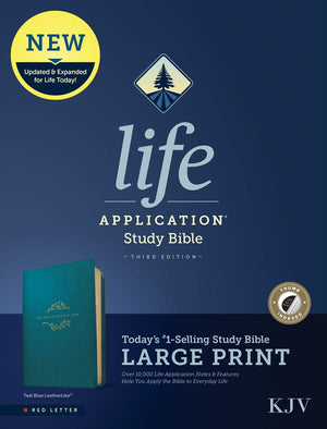 KJV Life Application Study Bible, Third Edition, Large Print (LeatherLike, Indexed) by Bible