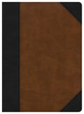 CSB Study Bible Black Brown Leathertouch Indexed