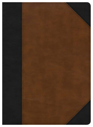 CSB Study Bible Black Brown Leathertouch Indexed