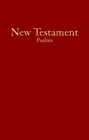 KJV Economy New Testament With PSALMS Burgundy Red Letter Edition