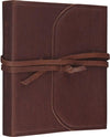 9781581349658-ESV 2-Column Journaling Bible, Natural Leather, Brown, Flap With Strap-Bible