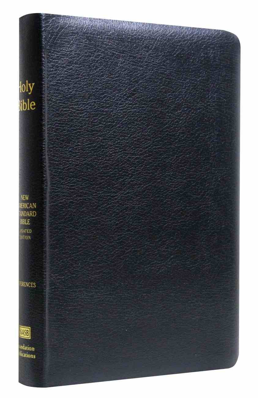 NASB Large Print Ultrathin Reference Bible (Bonded Leather, Black)