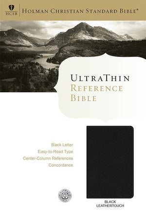 9781586406165-HCSB Ultrathin Reference Bible - Black, Black Letter-