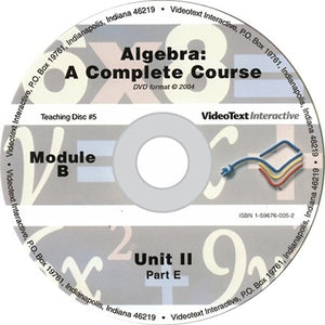Algebra Module B DVD #5 by Tom Clark