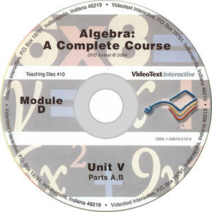 Algebra Module D DVD #10 by Tom Clark