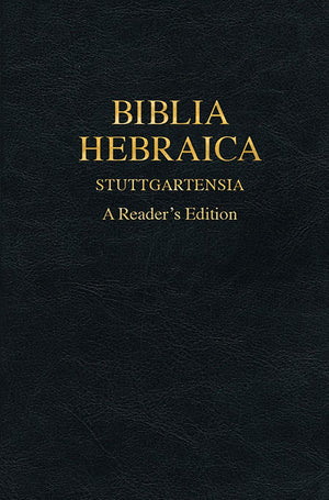 Biblia Hebraica Stuttgartensia BHS: A Readers Edition Hebrew Edition Bible