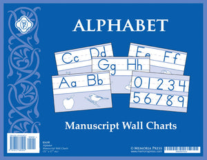 Alphabet Manuscript Wall Charts by Memoria Press