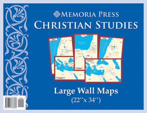 Christian Studies Large Wall Maps by Memoria Press