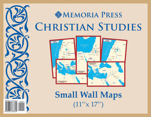 Christian Studies Small Wall Maps by Memoria Press