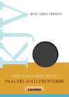 KJV New Testament with Psalms and Proverbs (Imitation Leather, Black) by Bible