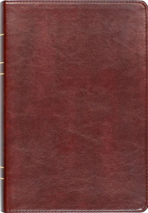 LSB Large Print Wide Margin (Paste-Down Faux Leather, Reddish-Brown)