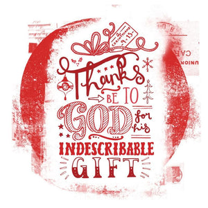 Thanks be to God for His Unspeakable Gift Christmas Cards (6redstamp) by (9781784984212) Reformers Bookshop