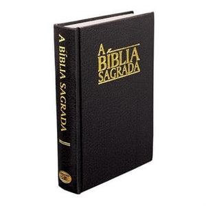 Portuguese Medium Print Bible (Hardback - Black)