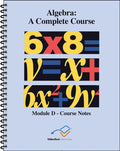 Algebra Module D Course Notes by Tom Clark