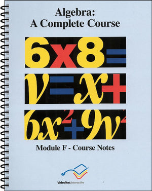 Algebra Module F Course Notes by Tom Clark