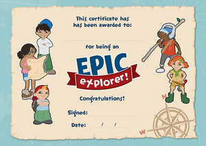 9781910307762-Epic Explorers Certificates-Pollard, Tamar & Locke, Nate Morgan