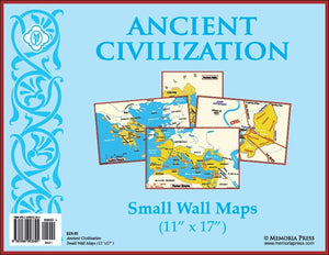 Ancient Civilization Small Wall Maps (11"x17") by Memoria Press
