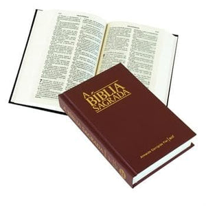 Portugese Large Print Bible Hardback Red